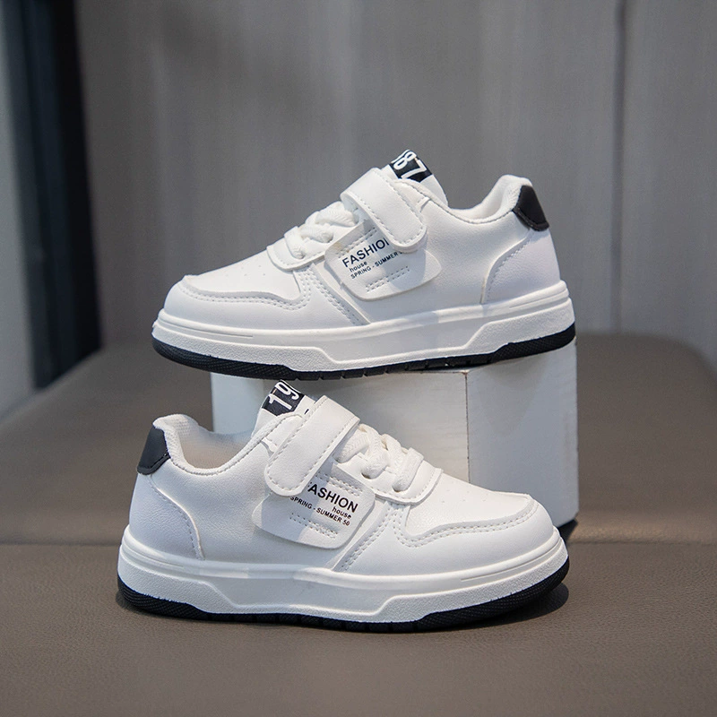 Кроссовки для девочек 2023 осенние новые детские ботинки для досок, низкие жареные уличные туфли для девочек, белые туфли для средних и больших детей