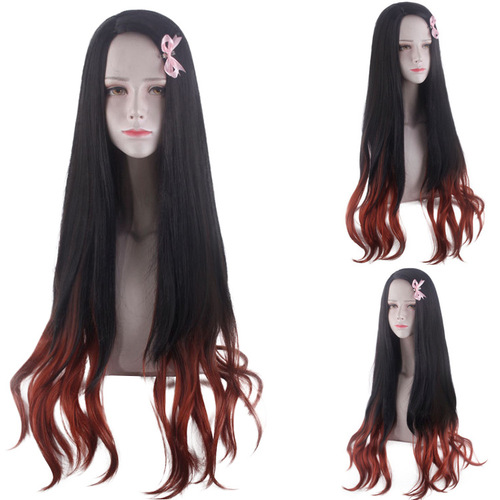 Manufacturer wholesale Demon Slayer: Kimetsu no Yaiba all members COS wigs Zenitsu Zenitsu anime wig Kamado Nezuko cos wig