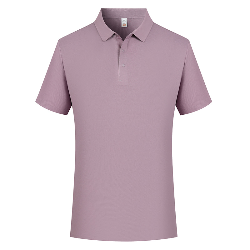 Cuatro cierre sin costura sensación fría 7A antibacteriana comercial con solapa camiseta polo camiseta personalizada ropa de trabajo sensación alta