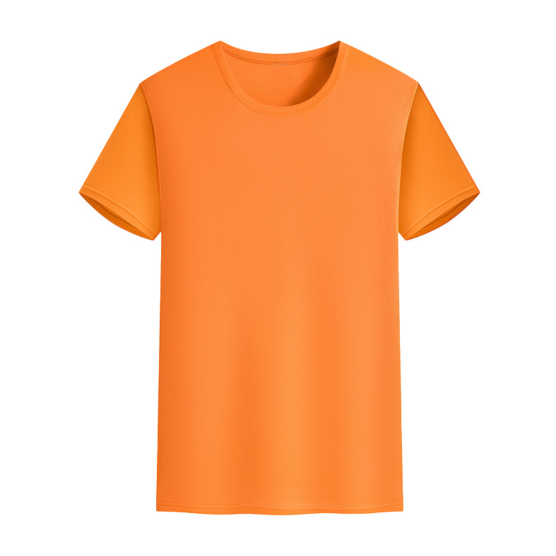 Uniforme de clase de deportes de cuello redondo Uniforme de equipo Uniforme de grupo Camisa publicitaria Camisa electoral Camiseta de manga corta de secado rápido Ropa de trabajo personalizada