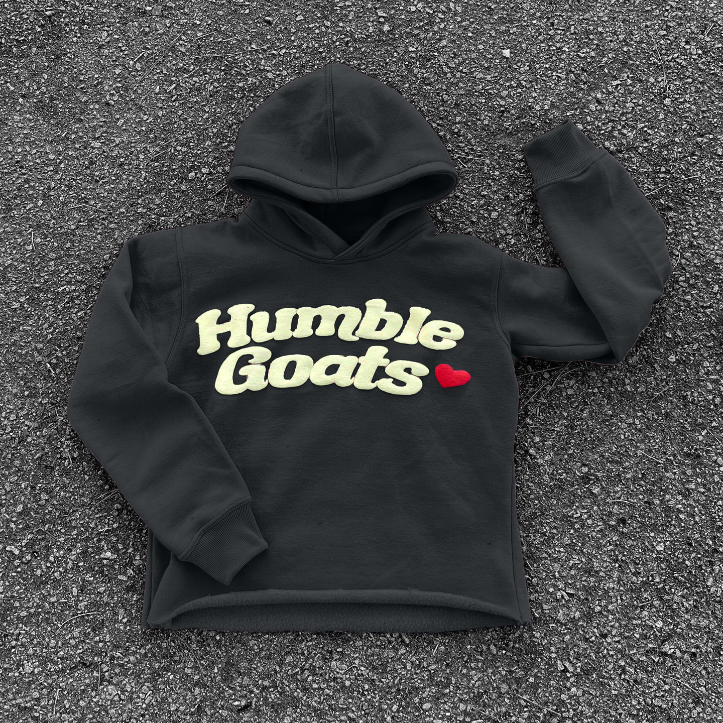 Felpa con cappuccio unisex stile street casual con stampa di lettere in schiuma 2025_voghion.com