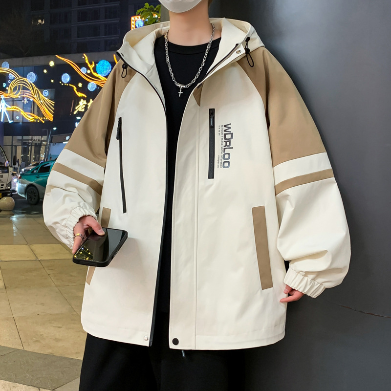 13 Junior Senior high school Student Jacket Casual Jacket 14 Boys Handsome Spring and Autumn 12 Years Old 15 Teenagers Men's Top