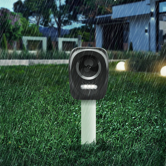 奧訊超聲波電子止吠器驅(qū)狗器電池供電無毒無害配支架使用方便