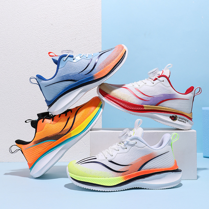 Ligero otoño doble malla transpirable para niñas al aire libre casual zapatos para correr 2024 zapatos de cuatro estaciones para niños de mediana edad nuevos suaves