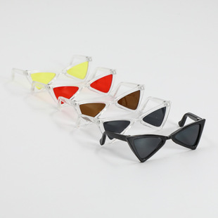20cm Cotton Doll Triangle Glasses Plush Doll Doll Colored Glasses Cotton Doll Glasses Labubu