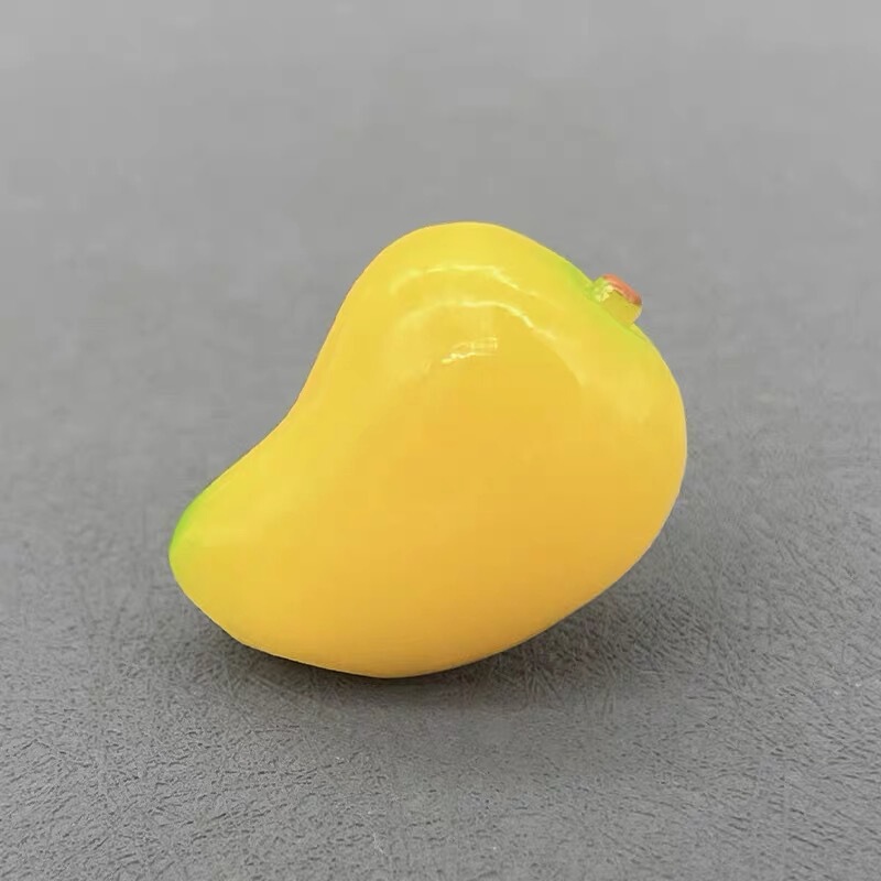 DIY配件树脂仿真萌粒西瓜荔枝桃子芒果水果摆件车载装饰品|undefined