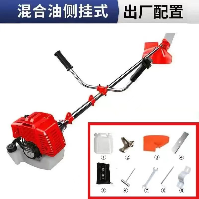 Wuyang Honda cortadora de césped de gasolina tipo mochila doméstica de cuatro tiempos agrícola desertificación de hierba suelta máquina de desherbación de tierra