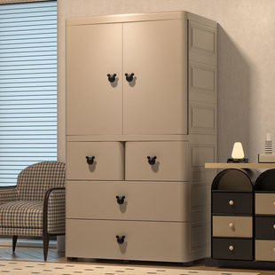 70/80cm Extra Large Thickened Baby Wardrobe Baby Storage Cabinet Simple Children's Wardrobe Clothes Finishing Locker