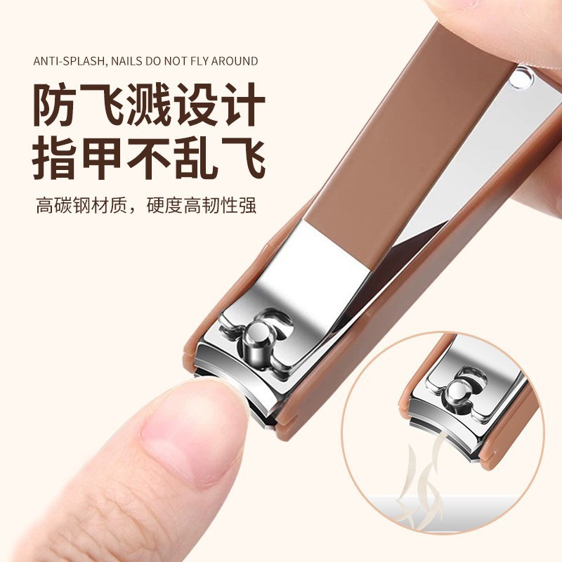 高品質の飛沫防止家庭用箱入り爪切りステンレス鋼爪切り爪切りマニキュアツールマニキュアセット|undefined