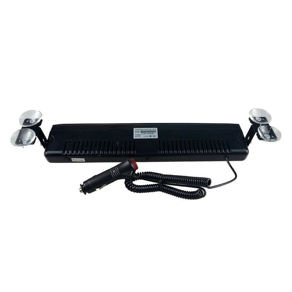Auto LED techo luz 12LED ventosa luz estroboscópica luz estroboscópica luz de advertencia pá luz de apertura luz amarilla blanca image 3