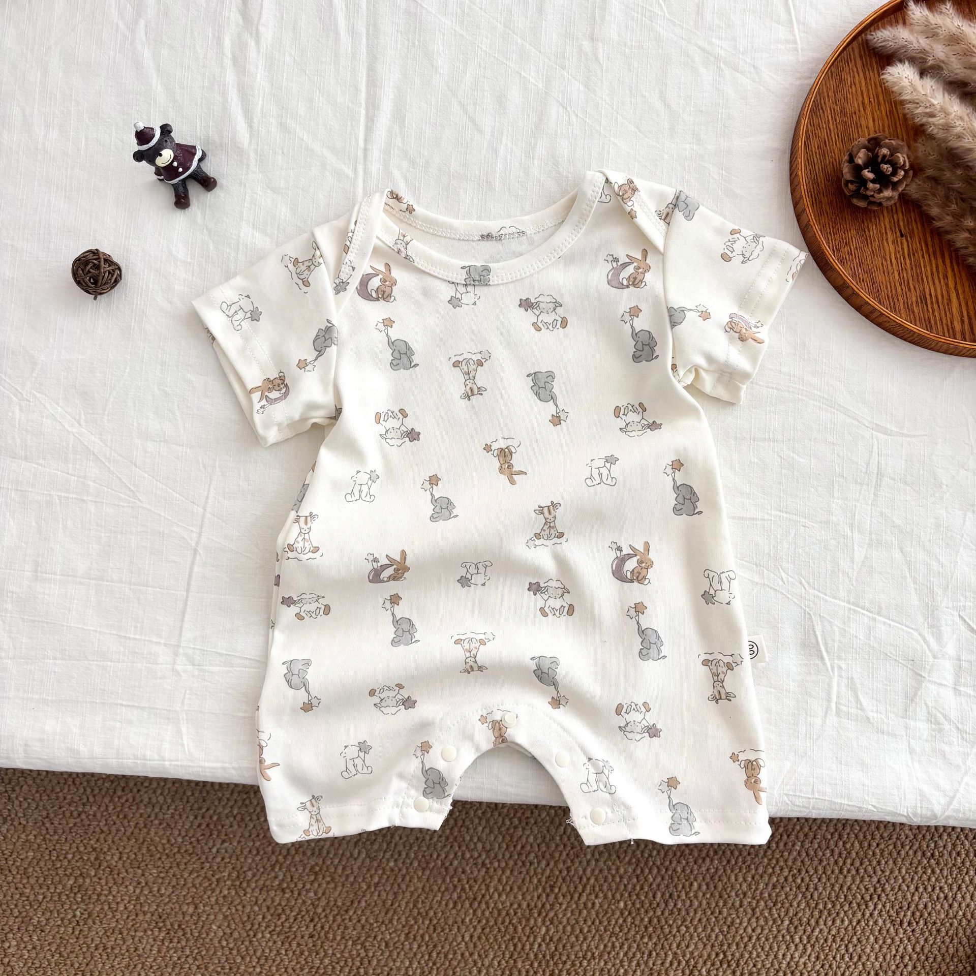 Summer children's thin overall, Scandinavian cartoon bodysuit, brand summer clothing for men and women girl's, Nordic style
