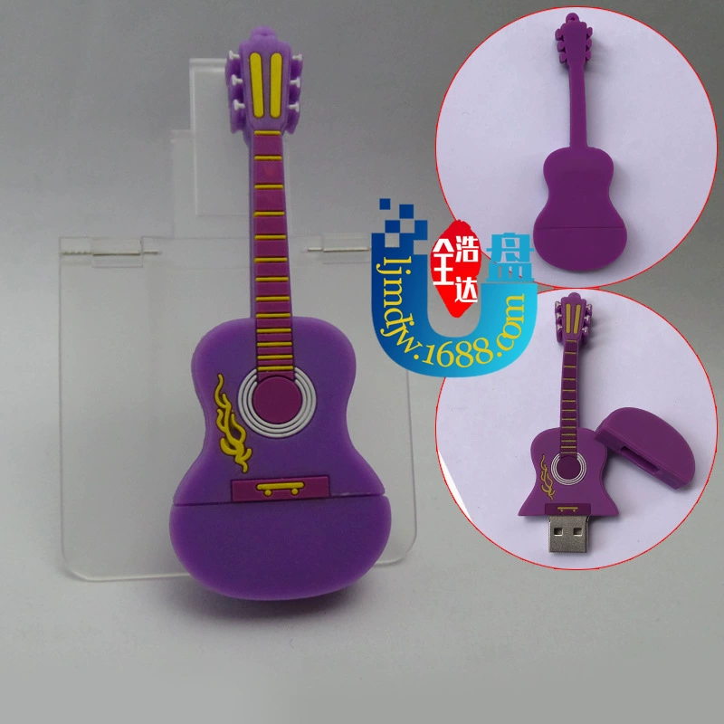 Картинка USB-флешка, музыкальные инструменты, электронная скрипка ПВХ, гитара, микрофон, классическое пианино, 64Гб, подарок на день рождения
