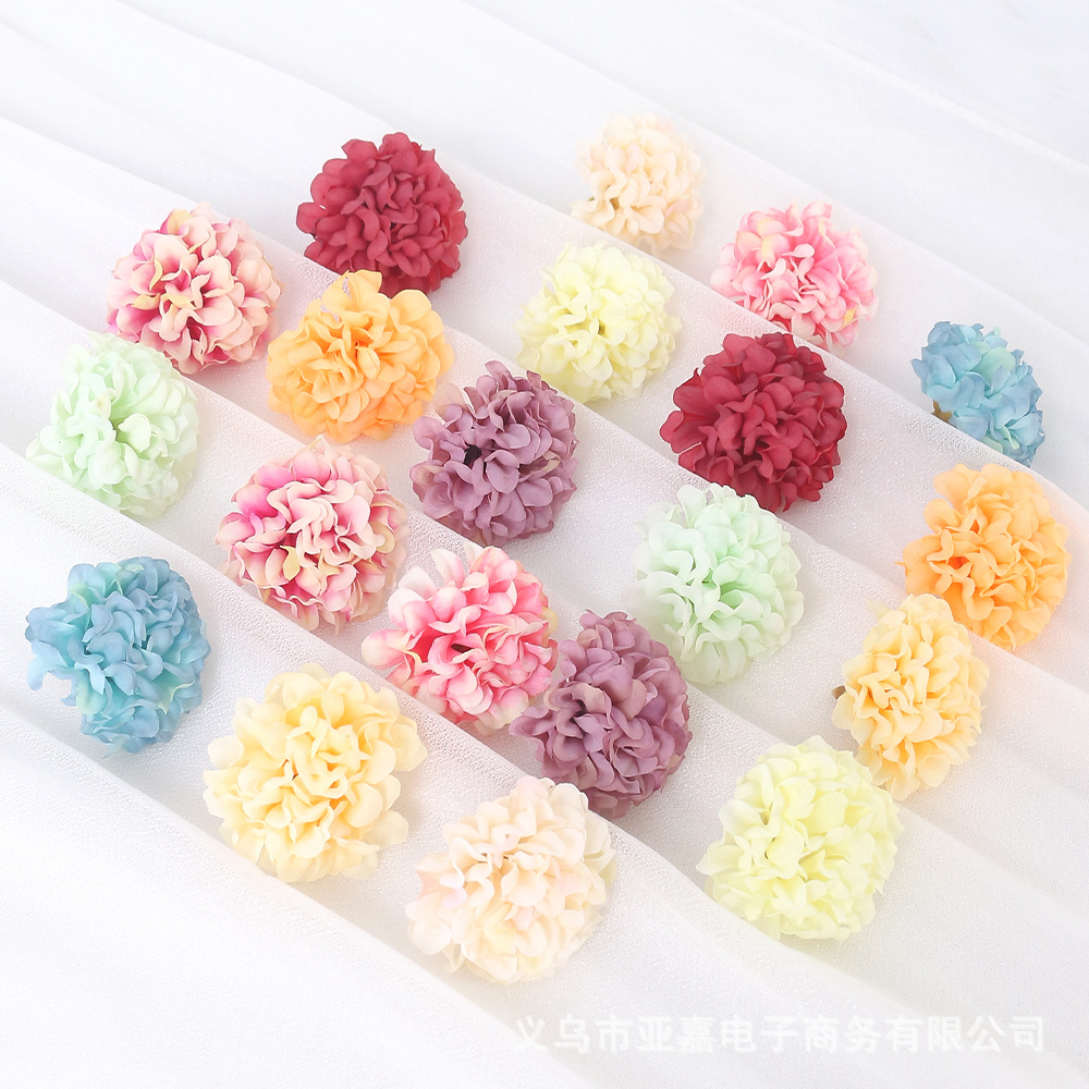 Fake flowers, artificial flowers, wedding decoration, hydrangeas, home diy materials, realistic wedding popular decoration flowers 3