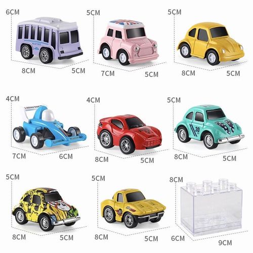Children's Rebound Car Mini Alloy Car Toy Car Set Various Simulation Models Shockproof