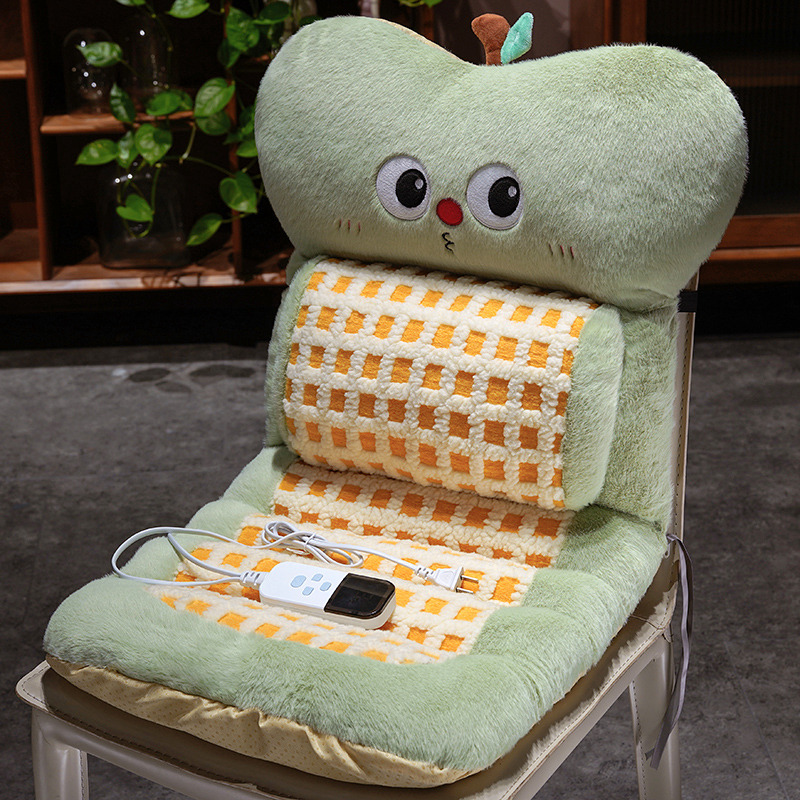 Cojín con Respaldo Térmico de Peluche con Calefacción para Silla