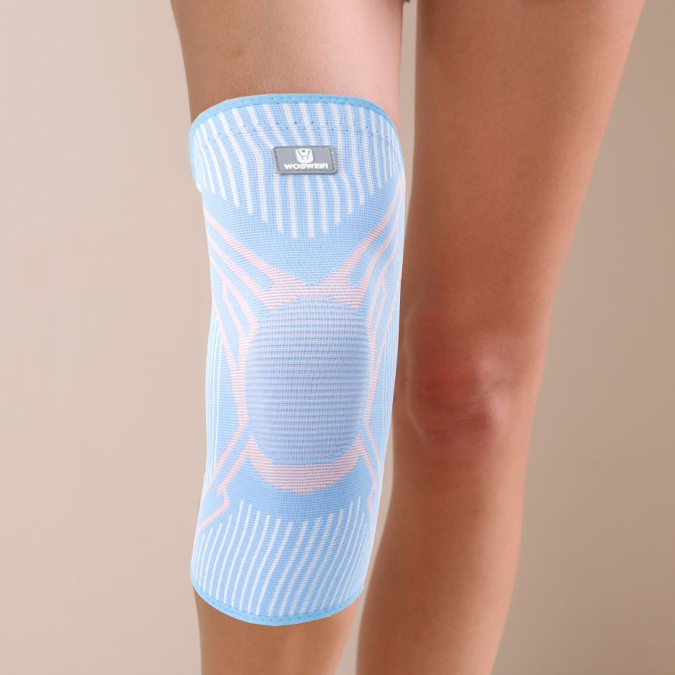 Rodilleras deportivas de verano para saltar la cuerda de nailon alargada para correr baloncesto para hombres y mujeres cubierta protectora profesional antideslizante para rodillas