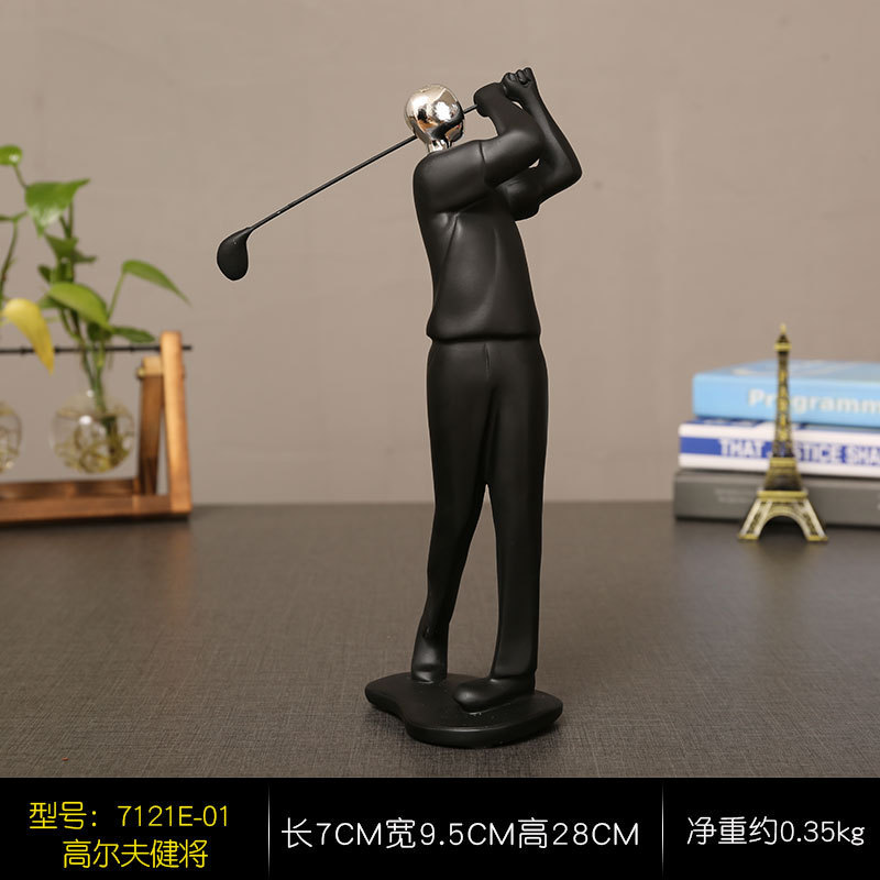 A generation of resin sports crafts ornaments window wine cabinet art furnishings photography props
