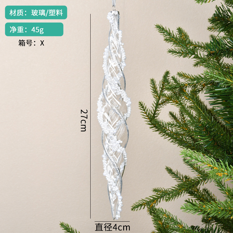 クリスマス装飾用品ガラス塗装ボールクリエイティブペンダントクリスマスツリーシーンアレンジメント雪だるま食品スタイリングペンダント|undefined