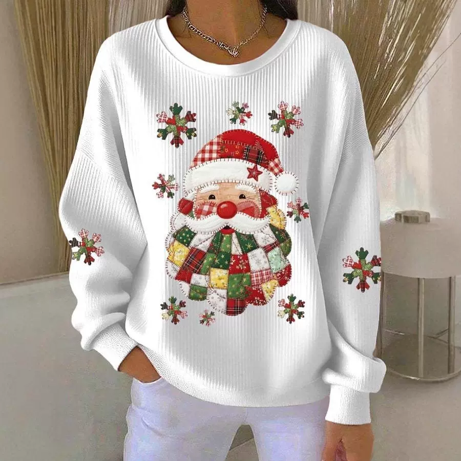 亚马逊热卖长袖女装新款宽松休闲秋冬欧美长袖圆领卫衣工厂有吊牌