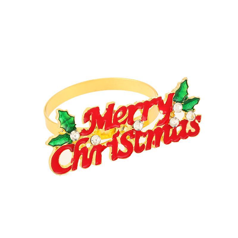 ナプキンはクリスマスツリーの鈴を掛けます。|undefined