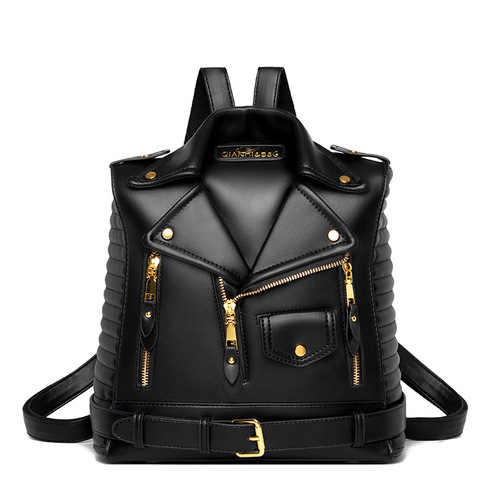 New 2024 Korean-style fashionable and personalized backpack with rivets, trendy large-capacity travel bag for women and influencers