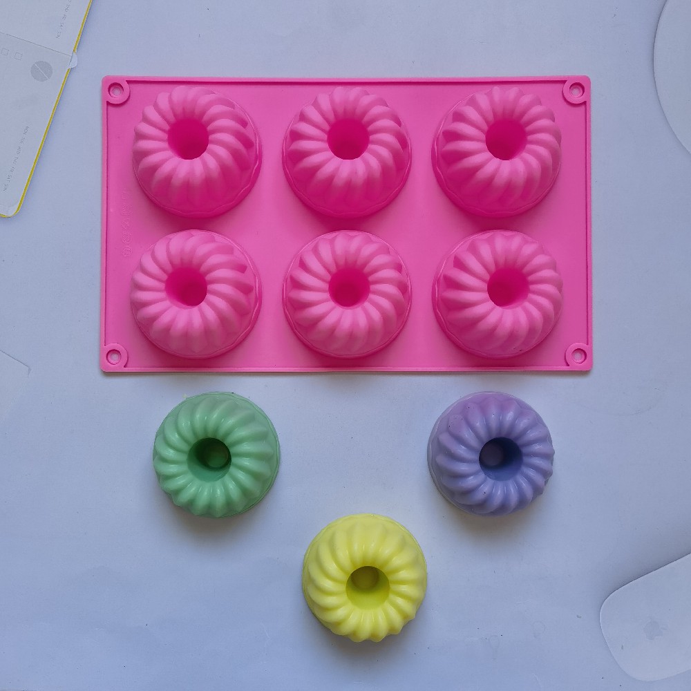 6连萨瓦林189巧克力饼干模蛋糕模具雪糕糖果硅胶模具