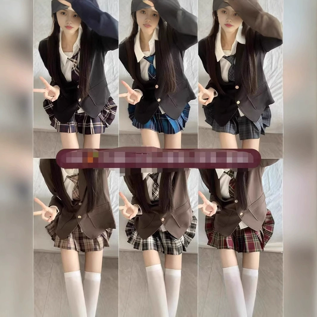 Корейский стиль, осенне-зимняя школьная форма JK, стиль преппи, аутентичный модный блейзер, универсальный японский стиль, школьная форма для миниатюрных фигур.