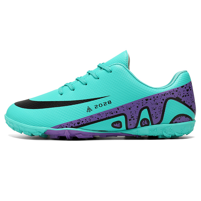 Nuevos zapatos de fútbol antideslizantes transfronterizos de clavos para adultos, zapatos de entrenamiento profesional para niños y niñas, zapatos deportivos juveniles bajos