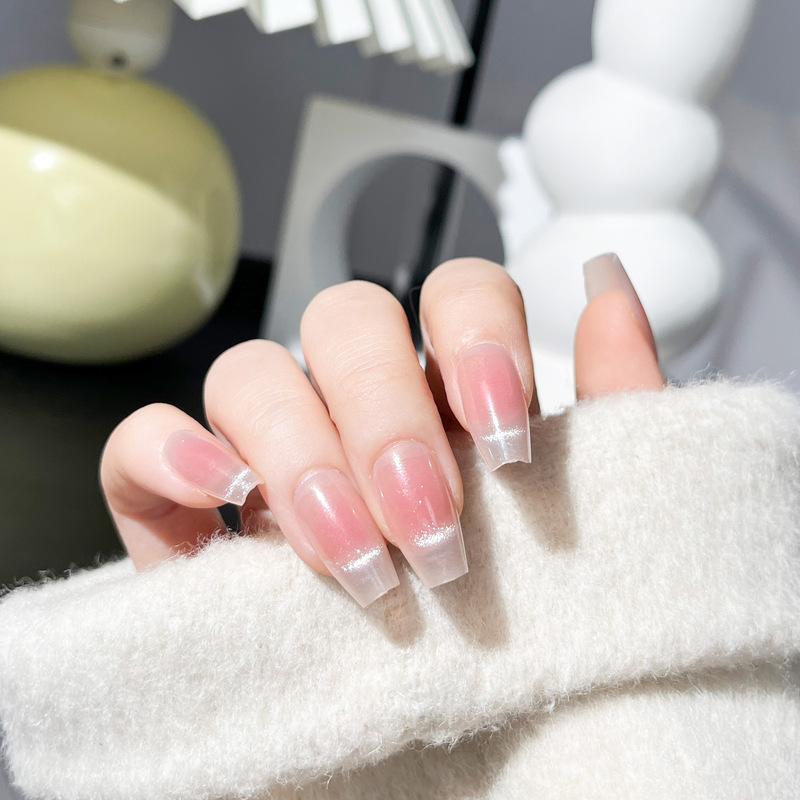 Yuecai free shipping wearing nail art finished cat's eye nail piece gold foil can be directly diy net red with nail patch