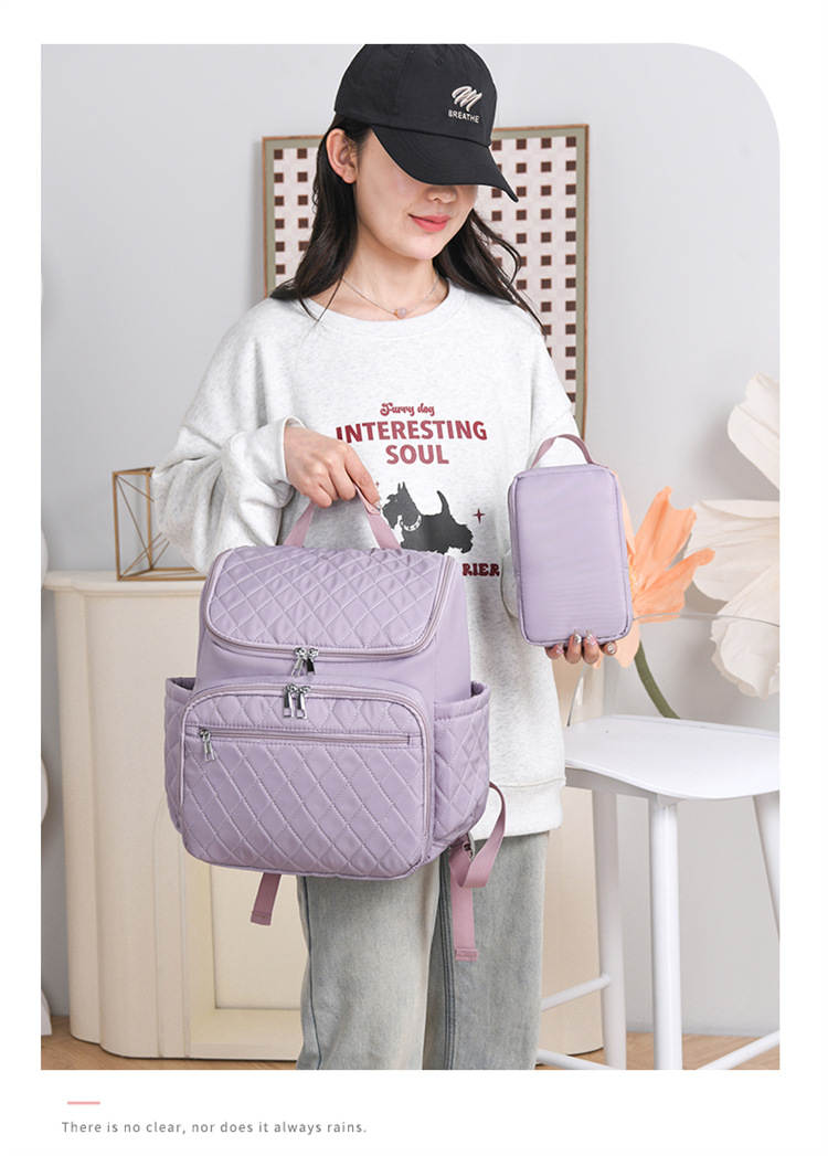 New multi-functional milk storage and heat preservation mom and baby bag for going out, large-capacity storage, lightweight dry and wet separation mom bag undefined