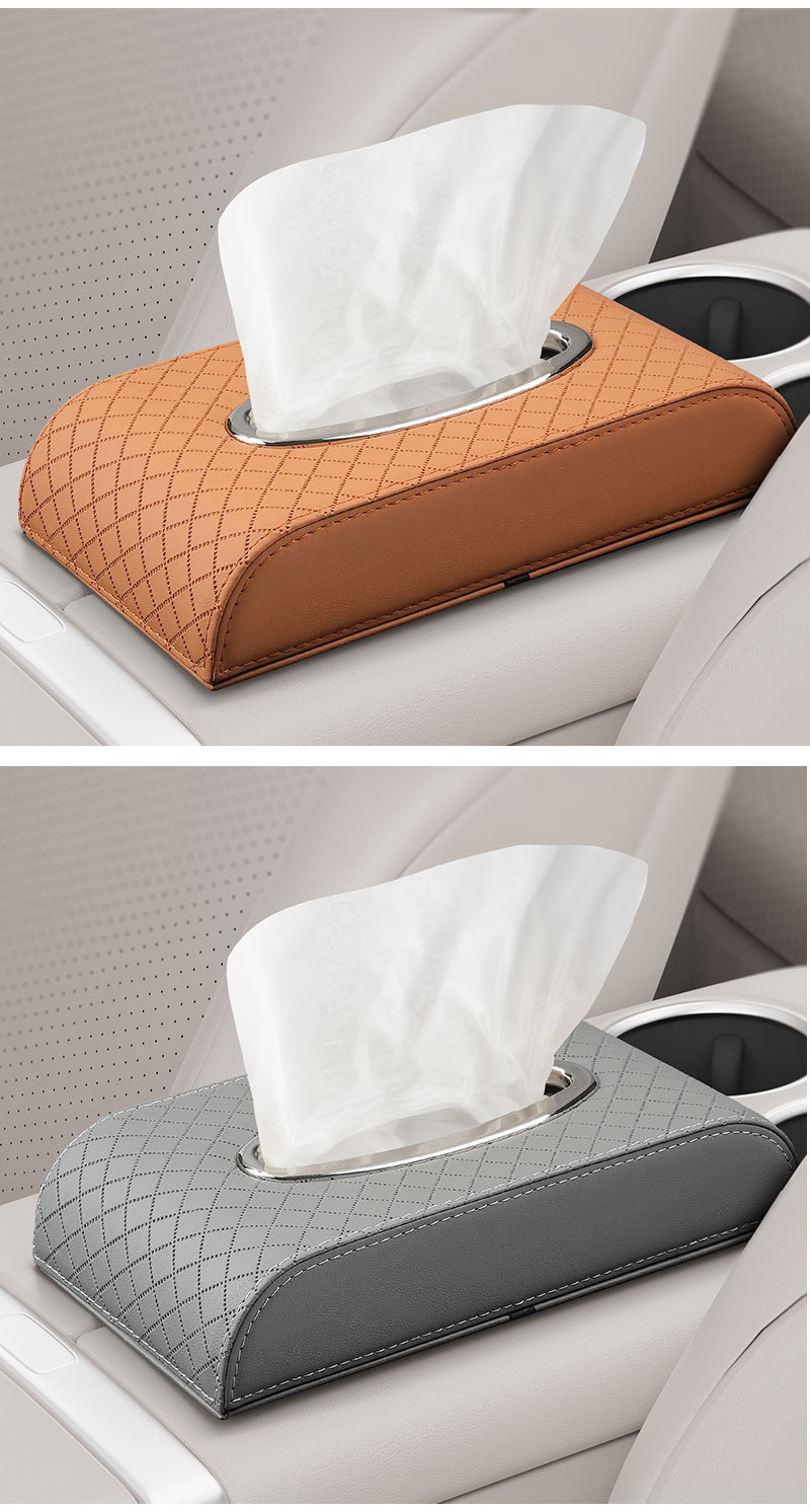 Car Seat Tissue Box, Car Tissue Box, Car Armrest Box, Dashboard Tissue Box, High-End Car Supplies