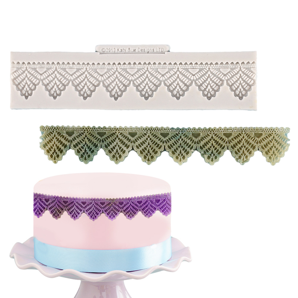 欧式复古花边蕾丝液态硅胶模具 DIY翻糖蛋糕装饰巧克力硅胶模具