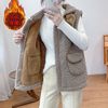 Lambswool Plush thickening Vest 2020 Autumn and winter new pattern Cardigan Korean Edition Versatile Plush vest Vest