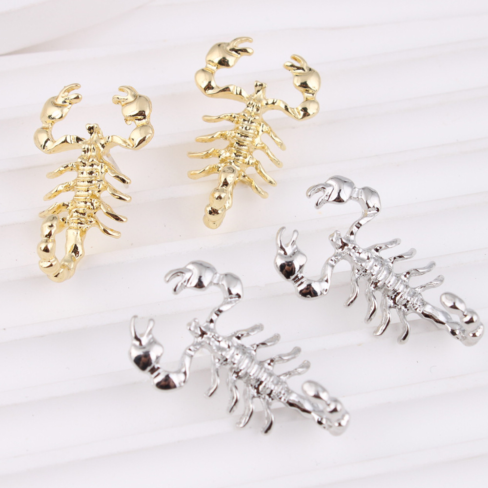 Holiday, Daily Occasion 1 Pair IG Style Hip-Hop Scorpion Zinc Alloy Ear Studs