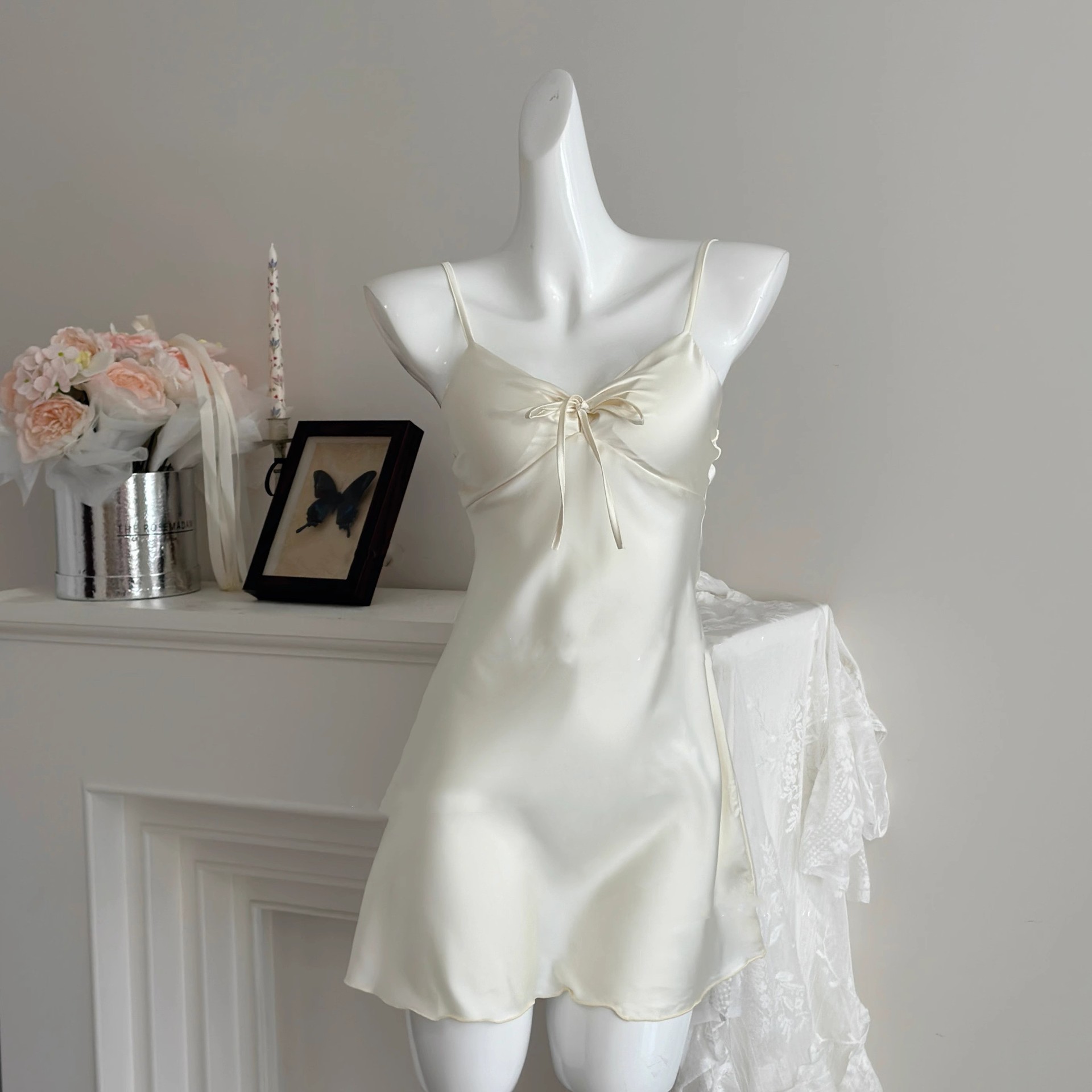 Apricot slip dress