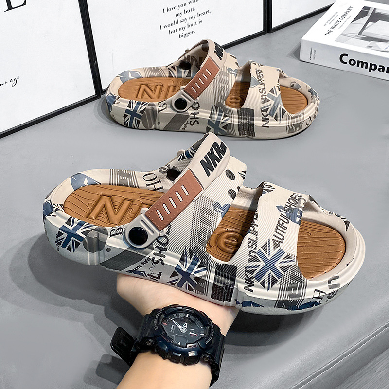 Sandalias para hombre, uso de verano, cinturón de doble uso, talón, antideslizante, pisando mierda, conducción, ocio, vadear, pesca, zapatos de playa junto al mar