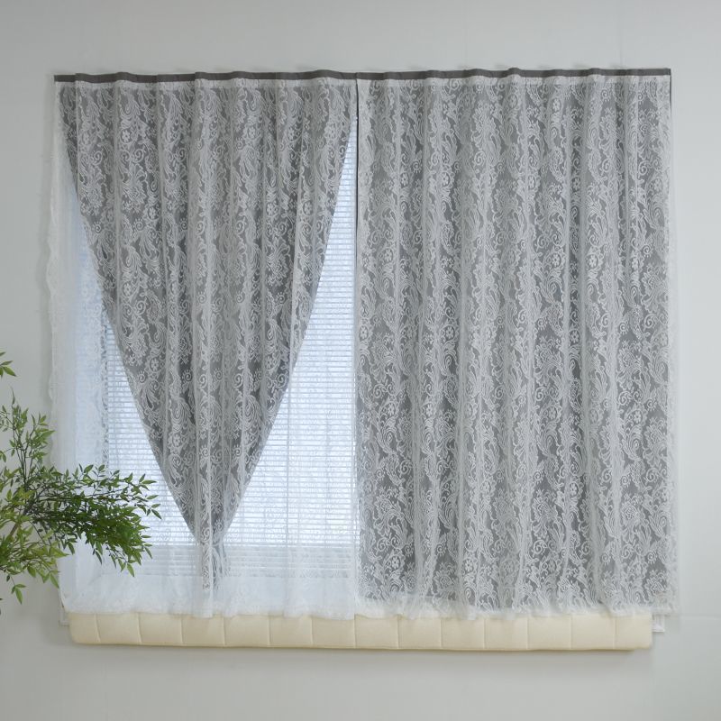 Hilo de cola de Fénix + tela sombreada completa (gris))