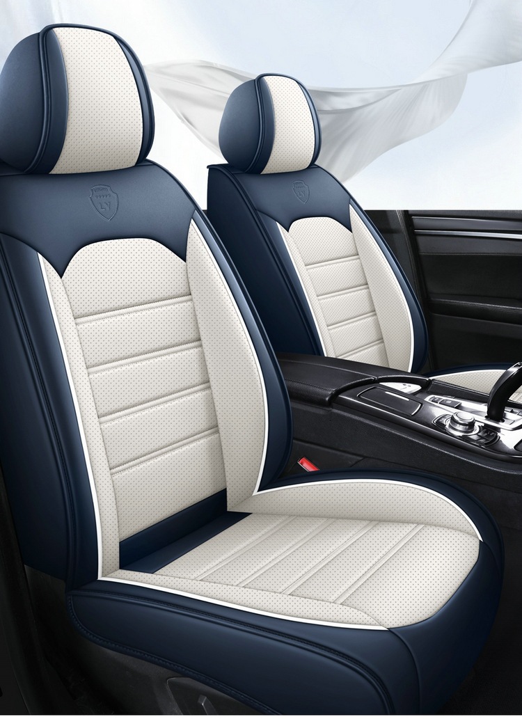 New Foreign Trade Full Leather Car Seat Cushion, Car Seat Cover, Four-Season Full Surround Car Seat Cushion, Temu Amazon Factory