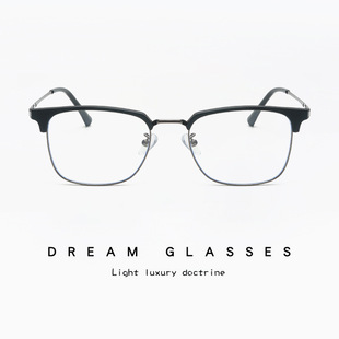Anti-radiation Computer Goggles Cyber-famous Myopia Optical Frame Plain-made TR90 Anti-blue Glasses Flat Glasses for Men and Women
