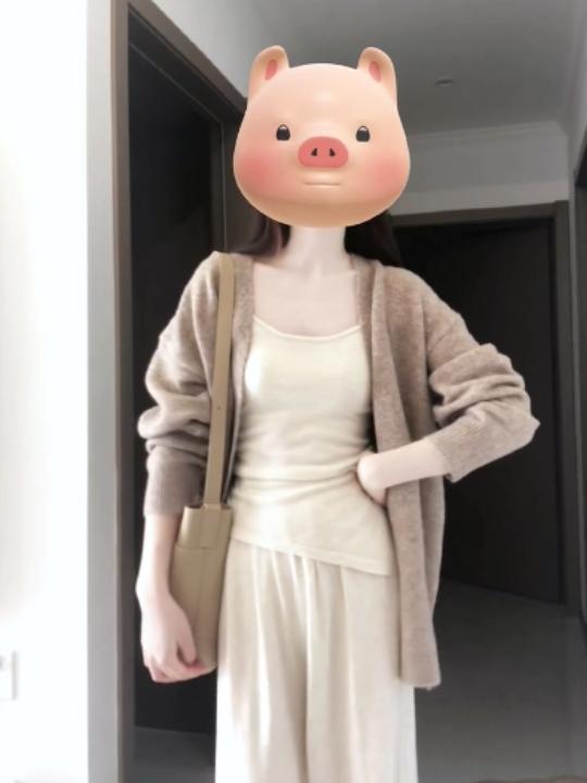 韩版hiphop开衫毛衣女春秋宽松慵懒风软糯温柔休闲百搭针织衫上衣|undefined