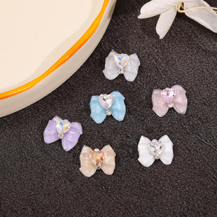 Sailor Warrior Love Bow Nail Art Jewelry New Water Ice Moon DIY Material Bag Nail Decoration Wholesale