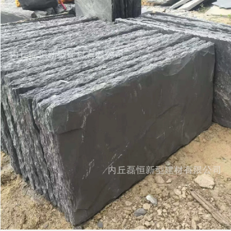 Черная сланцевая плита ступенька мощение по газону прогулочный сад ступенька лента нерегулярная отделка пола Камень
