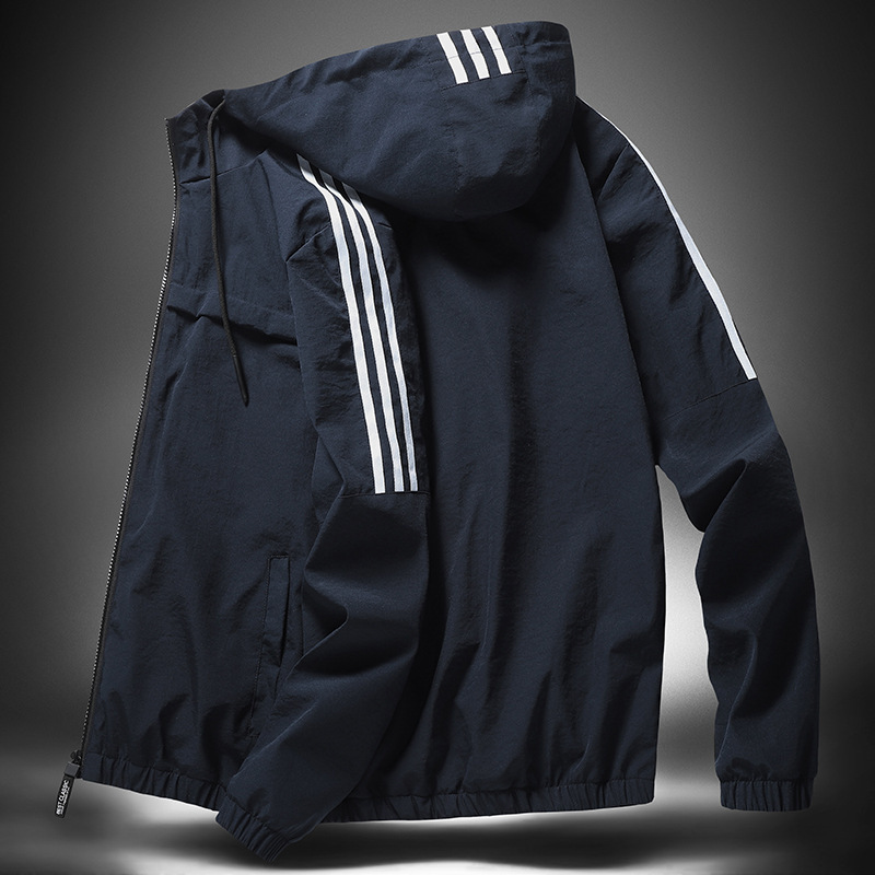 2022 chaqueta de primavera y otoño hombre chaqueta casual suelta chaqueta de moda coreana chaqueta de hombre chaqueta deportiva con capuz de tamaño grande