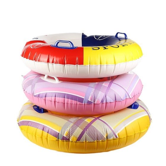Factory direct new simple fashion adult thick swimming ring anti-rollover environmental protection PVC swimming ring