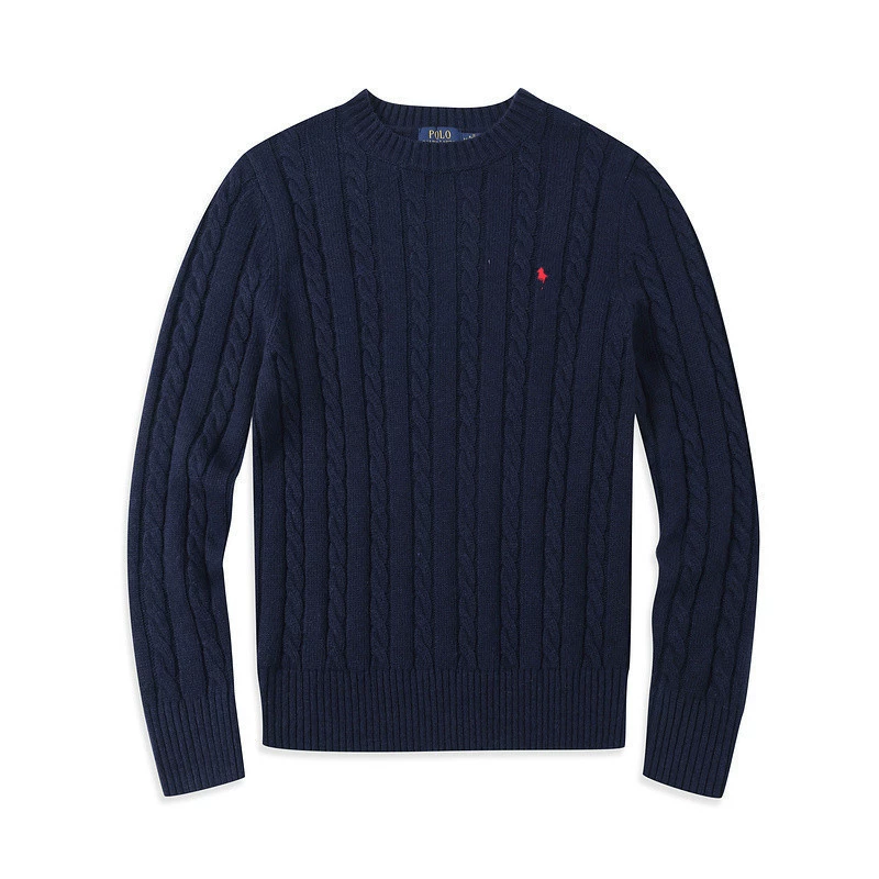 Ralph Lauren, демисезонная лошадка с круглым воротником, свитер, вязаный толстовка на молнии, с молнией