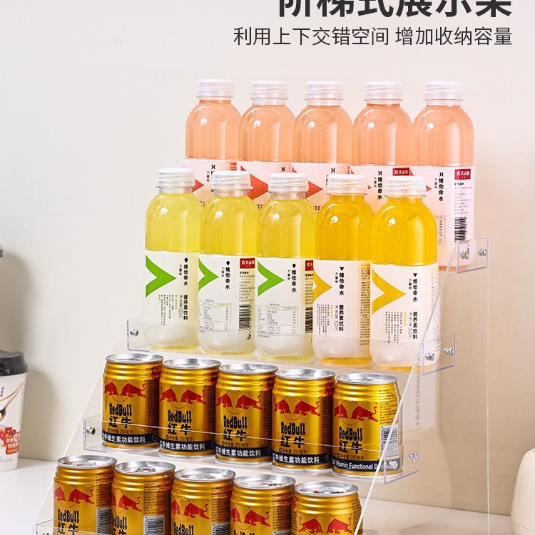 飲料棚、レジ商品陳列、アクリル陳列棚、コンビニカウンター小棚、はしご陳列|undefined