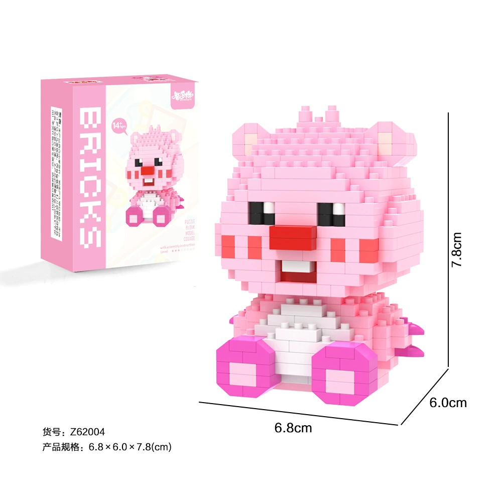 Mini Bricks Cartoon Constructor Set, Sanrio-style Characters, Multiple Models (188–626 pcs)