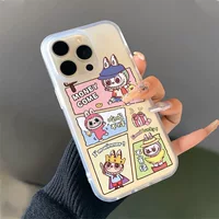 Совместимый матовый карикатурный чехол для телефона, 14promax, 15plus