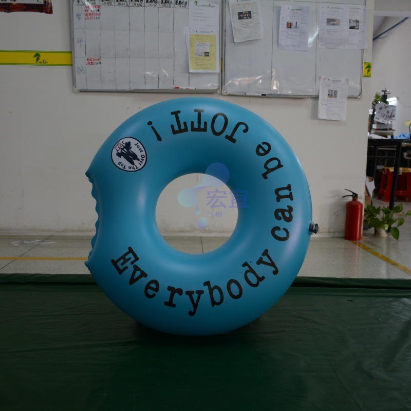 厂家热销PVC充气闭气游泳圈模型气模水上乐园户外活动广告搞宣传