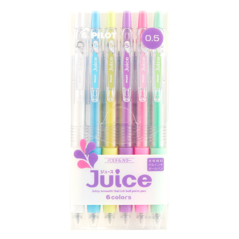 日本PILOT百楽juiceジュースペン押しペン黒水筆中性ペン0.5サインブラシ問題ペン|undefined
